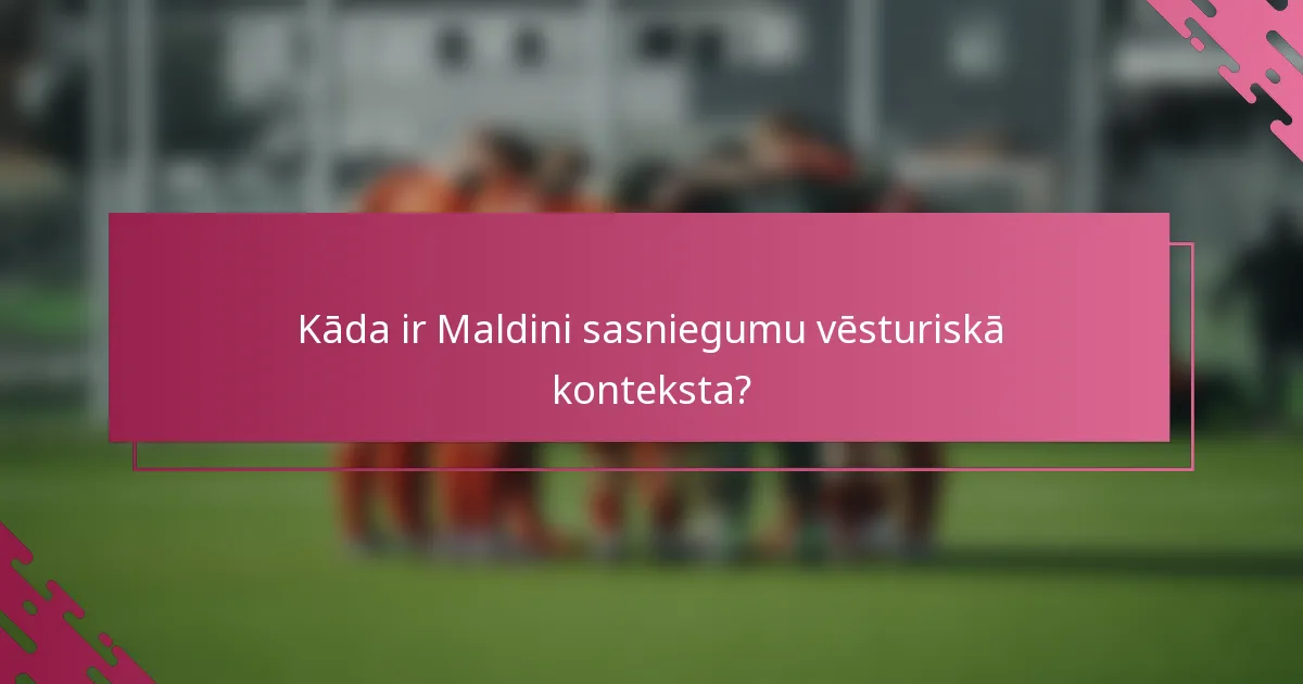 Kāda ir Maldini sasniegumu vēsturiskā konteksta?
